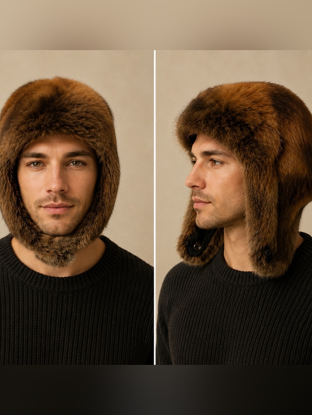 Beautiful Vintage Fur Trapper Hat